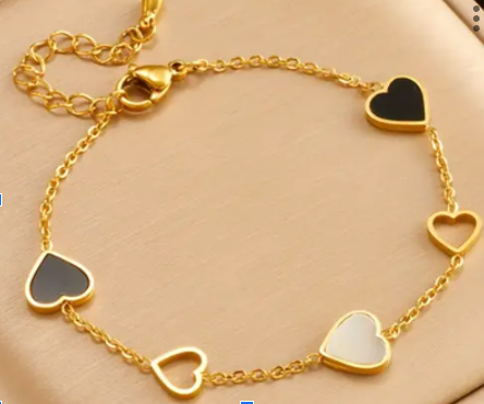 Heart Love Charm Bracelet